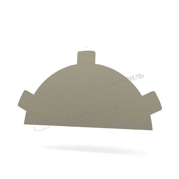 Заглушка конька круглого простая NormanMP (ПЭ-01-1015-0.5) по цене 277.2 ₽, заказать в Перми.