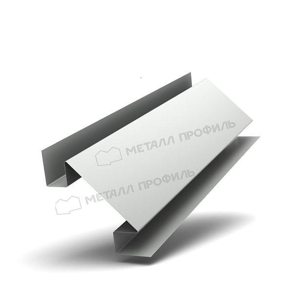 Планка угла внутреннего сложного 75х3000 (ПЭ-01-9003-0.45) ― купить по доступной стоимости (898.8 ₽) в Перми.